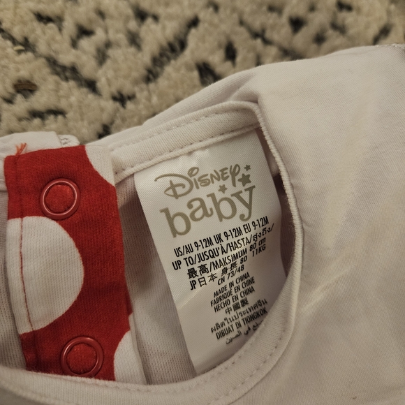 Disney Baby Minnie Mouse Dress Costume with Ears Headband - Picture 4 of 5